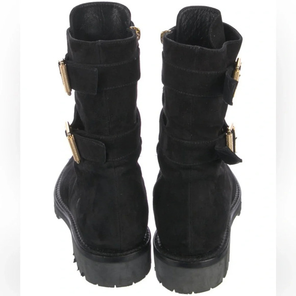 Alexandre Vauthier Suede Mid-Calf Combat Boots size 7 - Picture 4 of 5